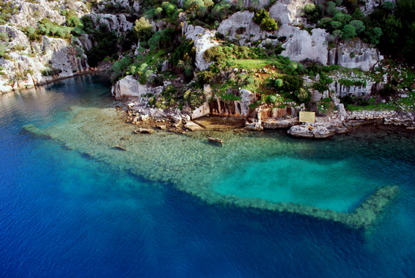 Kekova Island breakwater_aerial photo_H Ozdas
